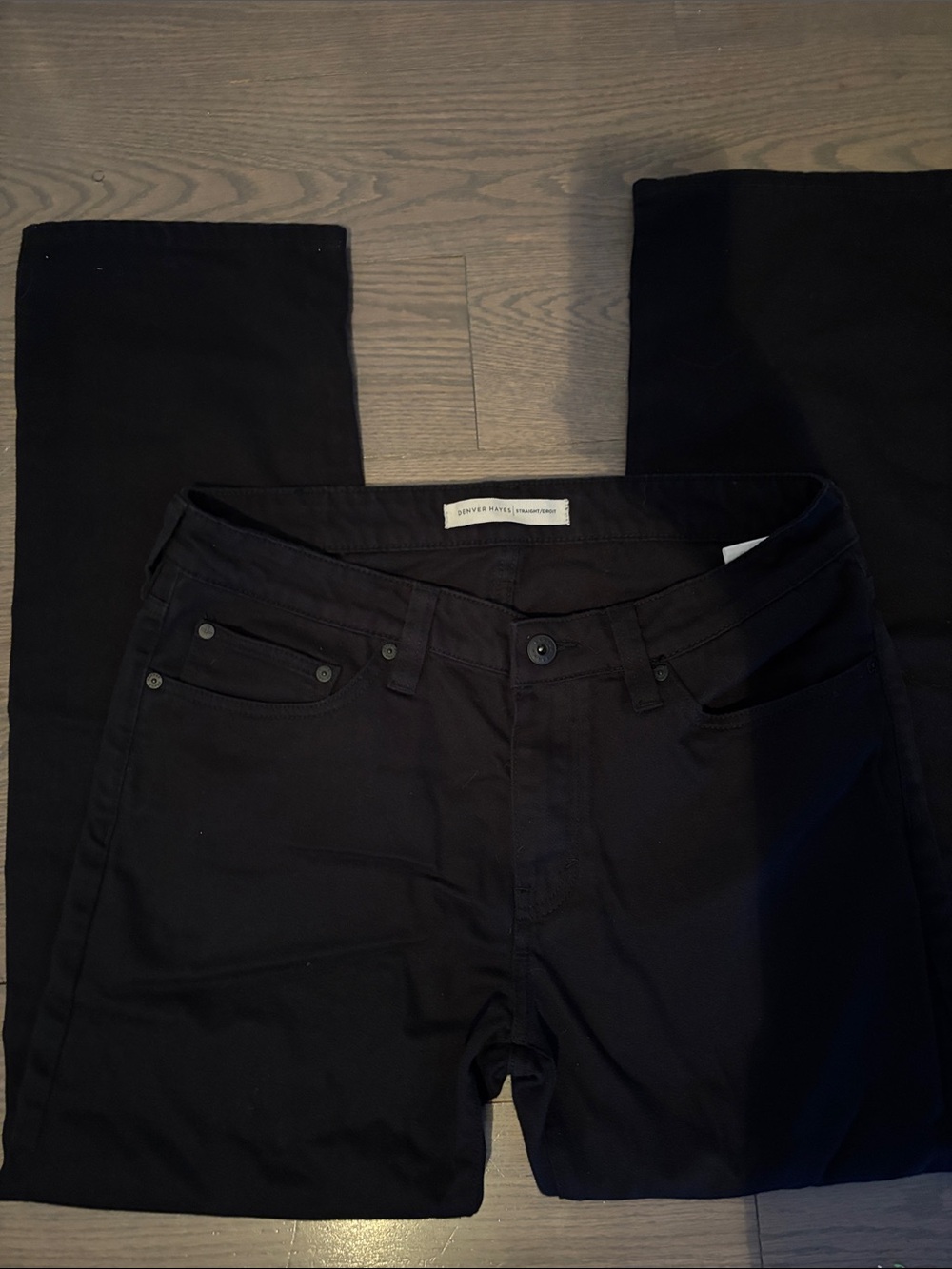 Denver Hayes Black Men’s Jeans - Classic Straight Fit